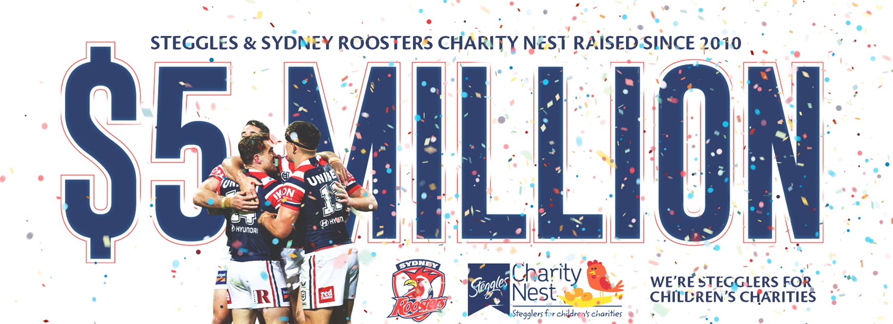 Steggles Roosters Charity Nest raises more than $5 million for Australian Children’s Charities