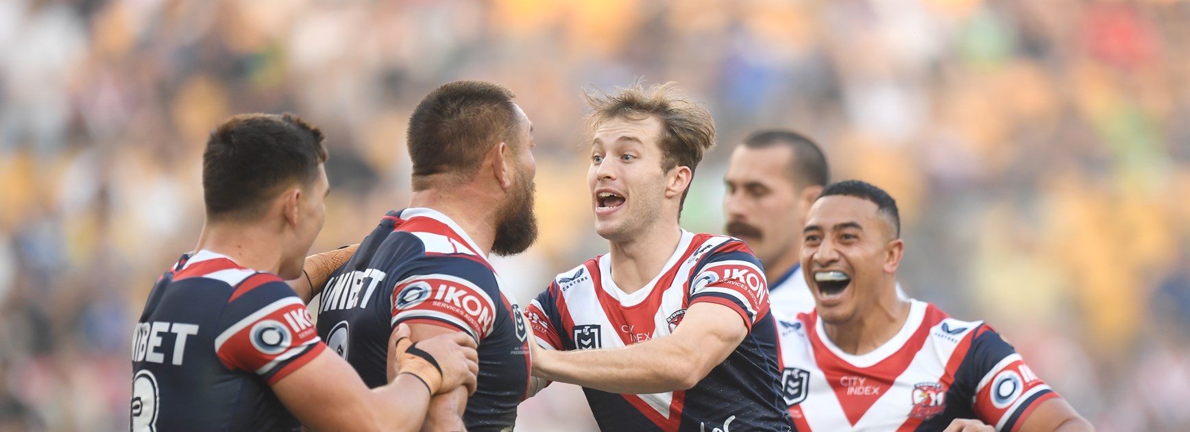 Roosters Overcome Late Scare to Down Eels in Magic Round