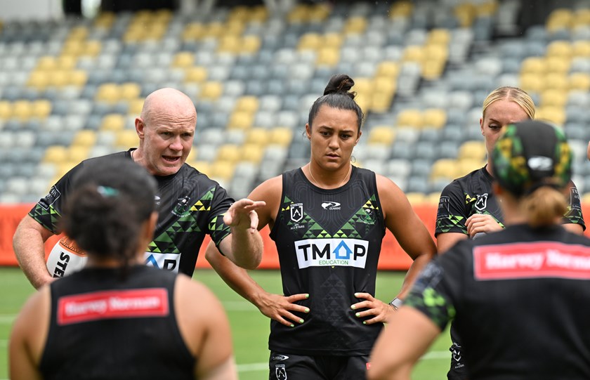 John Strange with Corban Baxter and other members of the 2024 Māori All Stars team.