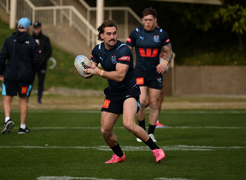 Connor Watson at NSW Origin training. 