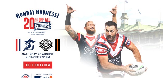 Get 20% Off All Round 23 Tickets with Monday Madness!