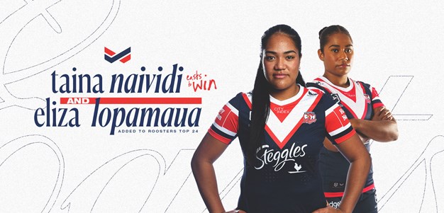 Roosters add Taina Naividi and Eliza Lopamaua to NRLW Top 24