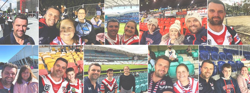 On Tour: Ben Small and his young family travelled across Australia last season, going from Brisbane, the Gold Coast and Mackay to Canberra, Newcastle and Melbourne from the pre-season to finals. 