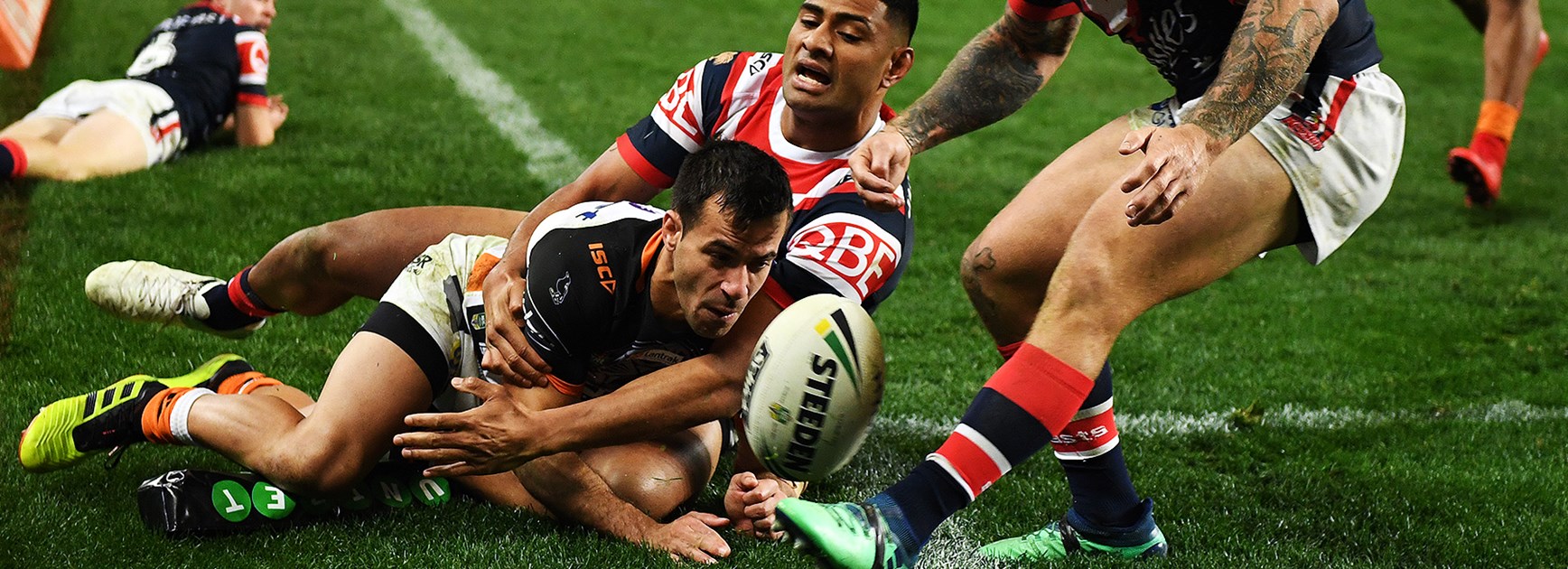 Ferguson, Tupou heroics help Roosters to win over Wests Tigers